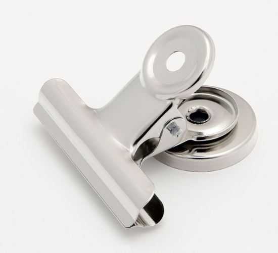 Obrázek z Klipy kovové stříbrné - 50 mm + magnet