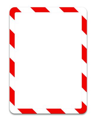 Obrázek Kapsy Magneto bezpečnostní - A4 / červeno-bílá / 2 ks / magnetické