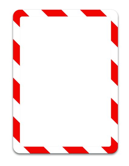Obrázek z Kapsy Magneto bezpečnostní - A4 / červeno-bílá / 2 ks / magnetické