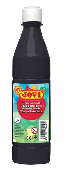 Obrázek z Tekuté temperové barvy JOVI v lahvi - 500 ml / černá