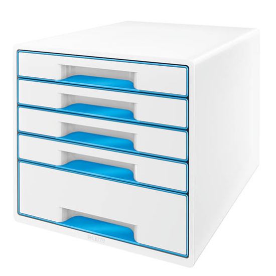 Obrázek z Zásuvkový box WOW - modrá / 4+1 zásuvky