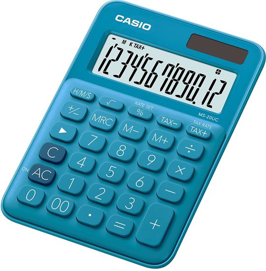 Obrázek z Kalkulačka Casio MS 20UC - displej 12 míst modrá