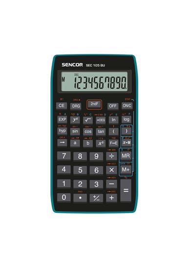 Obrázek z Sencor SEC 105 BU vědecká kalkulačka displej 10 míst