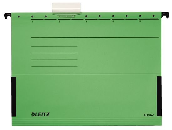 Obrázek z Závěsné desky Leitz Alpha s bočnicemi - zelená