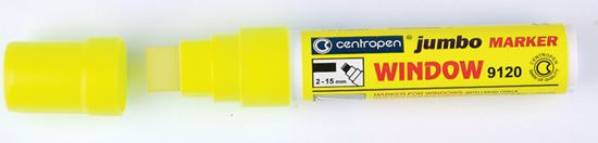 Obrázek z Značkovač Centropen 9120 JUMBO WINDOW - FLUO žlutá