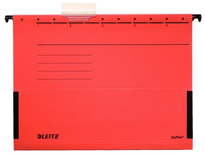 Obrázek Závěsné desky Leitz Alpha s bočnicemi - červená