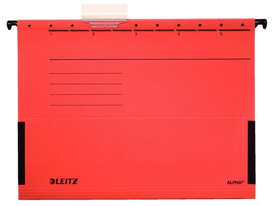 Obrázek z Závěsné desky Leitz Alpha s bočnicemi - červená
