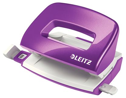 Obrázek Leitz NeXXt 5060 mini kancelářský děrovač metalická fialová