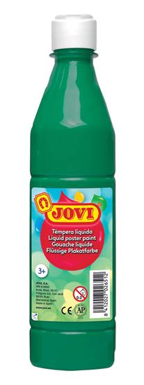 Obrázek z Tekuté temperové barvy JOVI v lahvi - 500 ml / tm.zelená