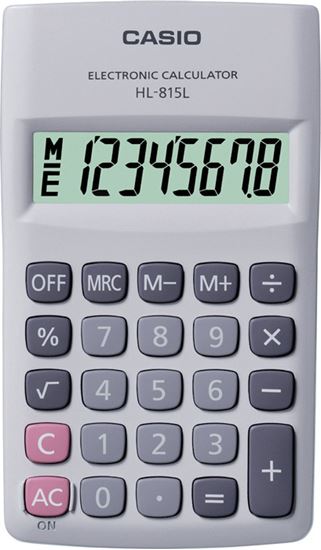 Obrázek z Casio HL815L kapesní kalkulačka displej 8 míst