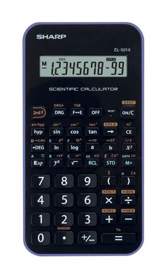 Obrázek z Sharp EL-501 školní kalkulačka černo-bílá