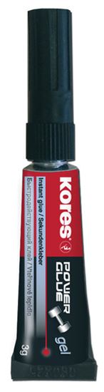 Obrázek z Vteřinová lepidla Kores - Power Glue gel 3 g