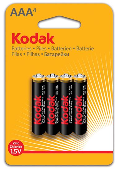 Obrázek z Baterie Kodak - baterie mikrotužková AAA / 4ks