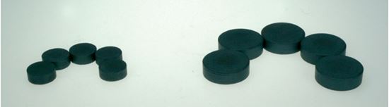Obrázek z Magnety černé Durox - průměr 20 mm