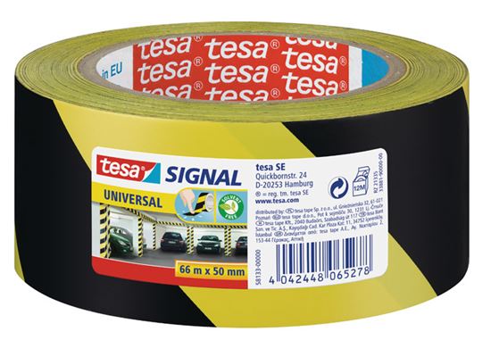 Obrázek z Lepicí pásky Tesa značkovací - 50 x 66 / černo - žlutá