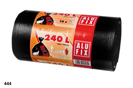 Obrázek z Alufix pytle na odpad Profesional / 100x125cm / 240 l / 35 my 10 ks / černé