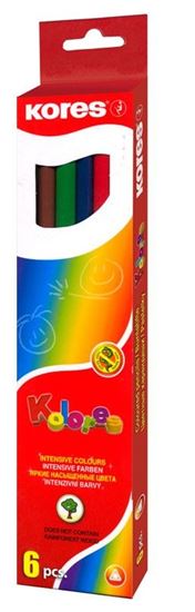 Obrázek z Kores Kolores pastelky trojhranné - 6 barev