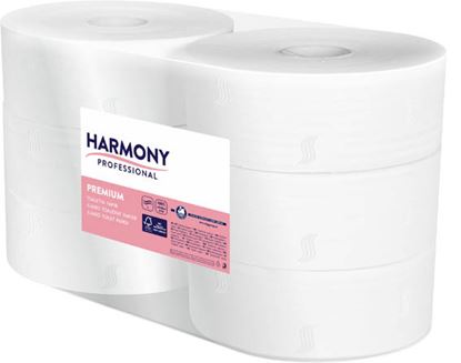 Obrázek Harmony Jumbo toaletní papír 100 % celulóza průměr 280 mm