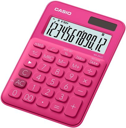 Obrázek Casio MS 20 UC stolní kalkulačka displej 12 míst červená
