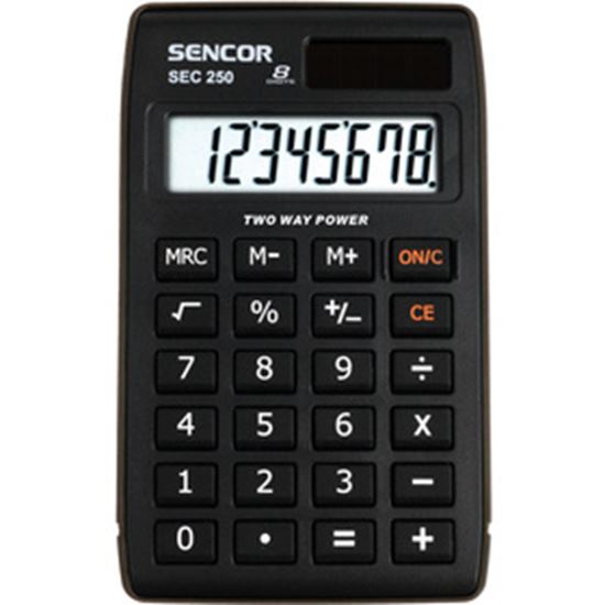 Obrázek z Sencor SEC 250 kalkulačka - displej 8 míst