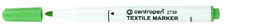 Obrázek z Značkovač Centropen 2739 na textil - žlutozelená