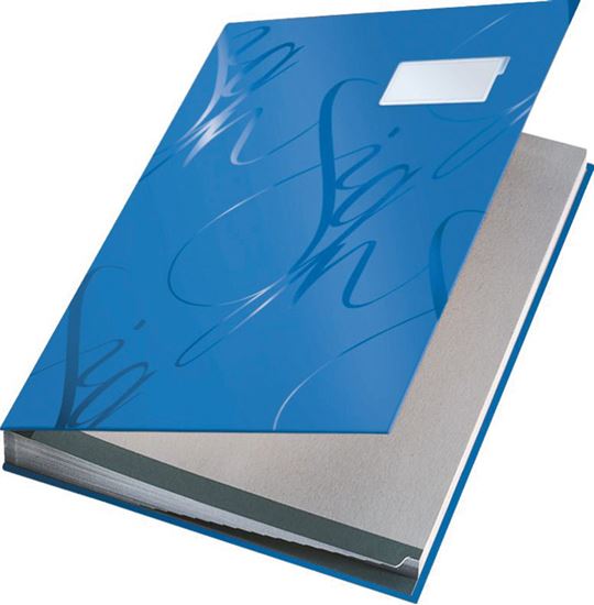 Obrázek z Designová podpisová kniha - modrá