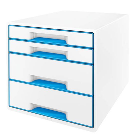 Obrázek z Zásuvkový box WOW - modrá / 2+2 zásuvky