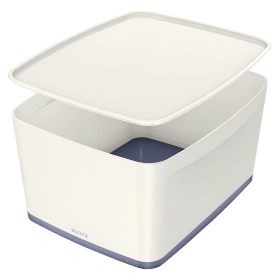 Obrázek z Organizační box MyBox - s víkem L / bílá
