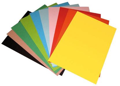Obrázek Barevný karton sada - A4 / 160 g / 100 listů / barevný mix