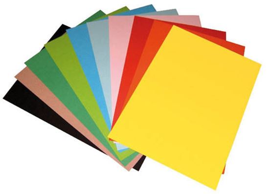 Obrázek z Barevný karton sada - A4 / 160 g / 100 listů / barevný mix