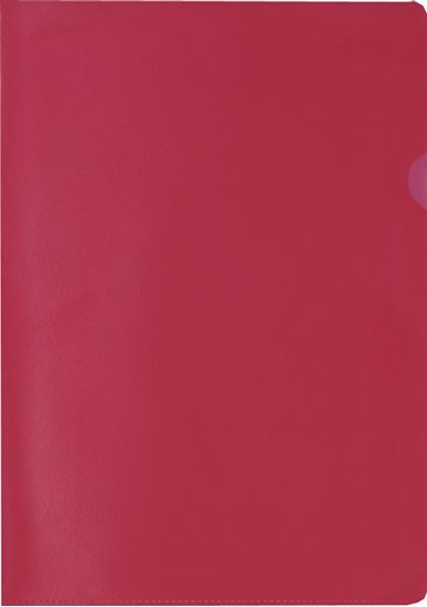 Obrázek z Zakládací obal A4 barevný - tvar L / červená / 100 ks