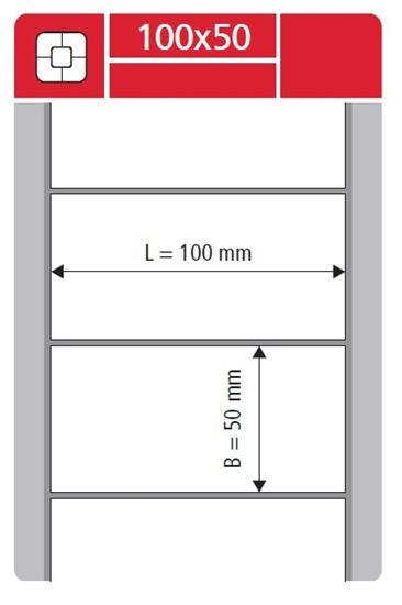 Obrázek z Etikety pro termotransferové tiskárny - 100 x 50 mm / 2000 etiket na kotouči