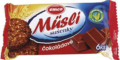 Obrázek EMCO musli sušenky - čokoládové / 60 g