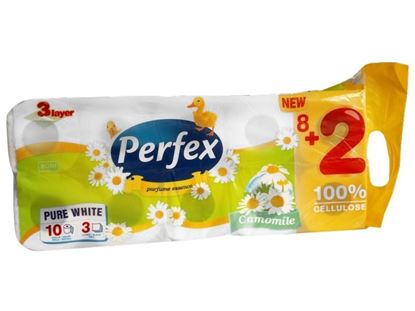Obrázek Perfex Deluxe toaletní papír s vůní heřmánku 3-vrstvý 10ks