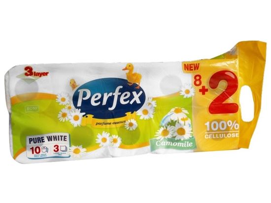 Obrázek z Perfex Deluxe toaletní papír s vůní heřmánku 3-vrstvý 10ks