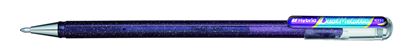 Obrázek Gelové pero Pentel K 110 metalické dvoubarevné - fialová / metalická modrá
