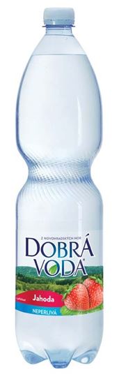 Obrázek z Dobrá voda minerální voda s příchutí - jahoda / neperlivá / 1,5 l