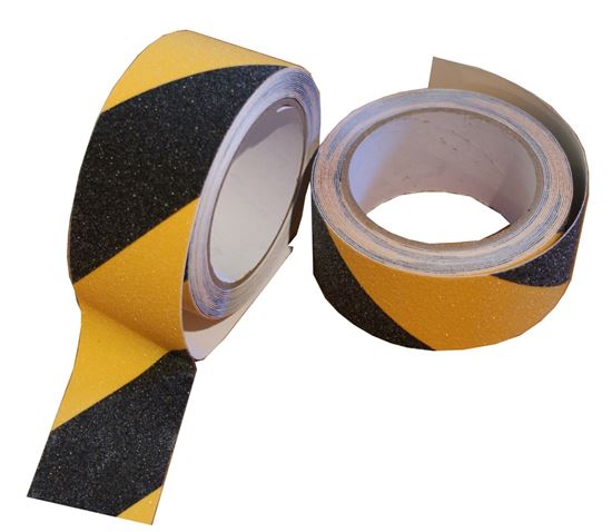 Obrázek z Lepicí páska bezpečnostní - 50 mm x 5 m / žluto-černá
