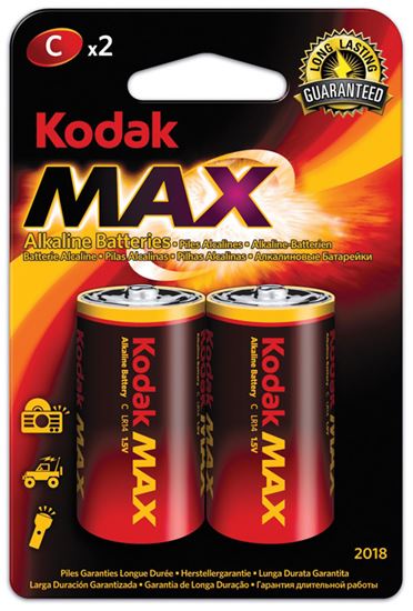 Obrázek z Baterie Kodak alkalické - baterie mono článek malý R14 / 2ks