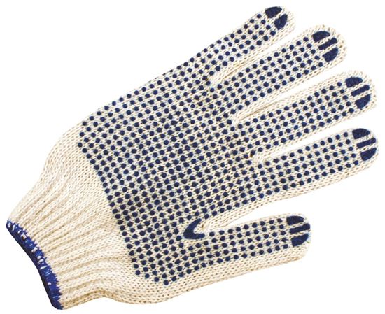 Obrázek z Ochranné rukavice bavlněné - s gumovými terčíky