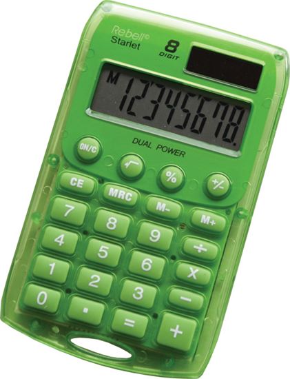 Obrázek z Rebell Starlet 8 kapesní kalkulačka displej 8 míst zelená