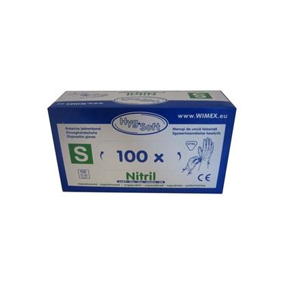 Obrázek Ochranné rukavice nitrilové - rukavice S / 100 ks