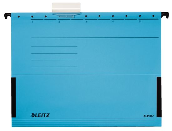 Obrázek z Závěsné desky Leitz Alpha s bočnicemi - modrá