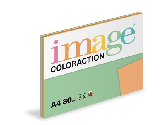 Obrázek z Xerografický papír BAREVNÝ - set 5 x 20 listů intenzivní barvy / mix 5barev