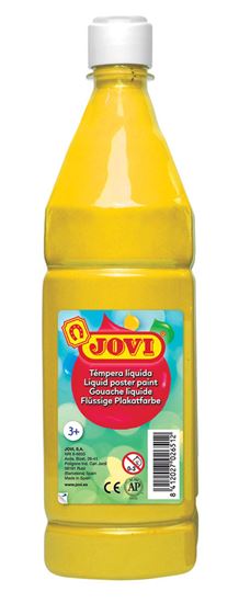 Obrázek z Tekuté temperové barvy JOVI v lahvi - 1000 ml / žlutá