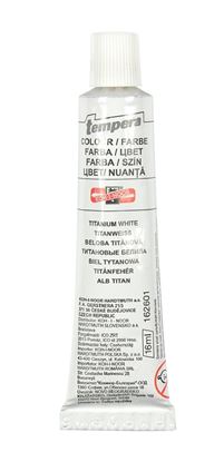 Obrázek Temperové barvy - běloba titanová / tuba 16 ml