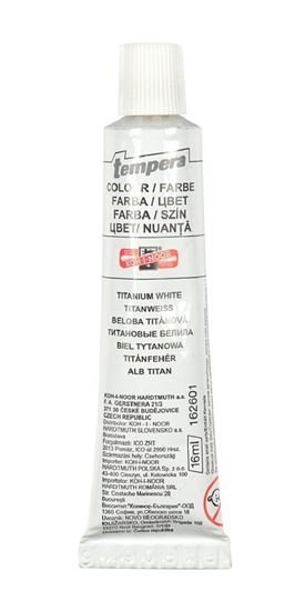 Obrázek z Temperové barvy - běloba titanová / tuba 16 ml