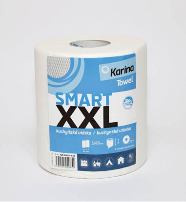 Obrázek Karina papírové utěrky v roli Smart XXL 2-vrstvé 100 m