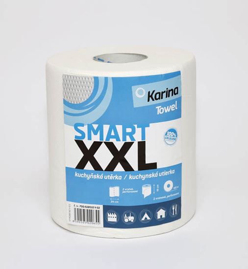 Obrázek z Karina papírové utěrky v roli Smart XXL 2-vrstvé 100 m