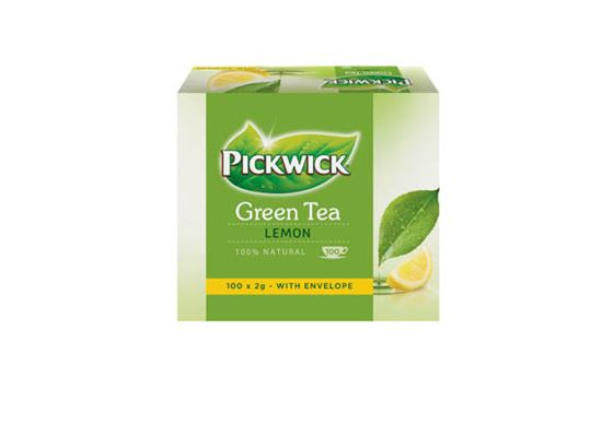 Obrázek z Čajové krabice Pickwick - Green Tea Lemon / 100 ks